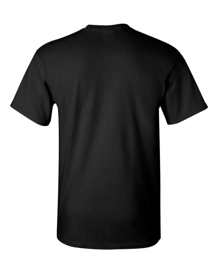 Custom T Shirt Printing Black Back