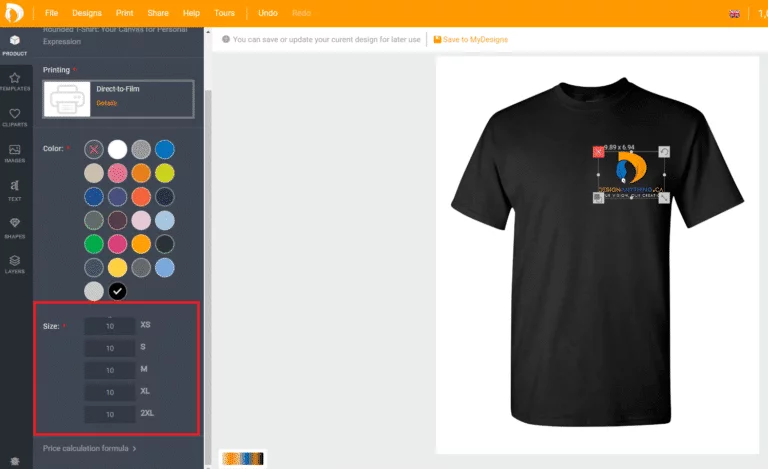 Design your t-shirts